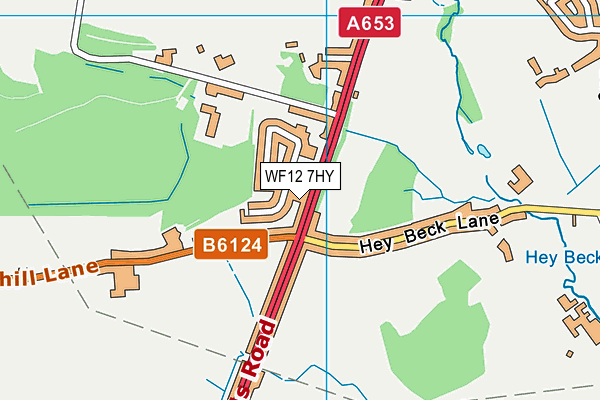 WF12 7HY map - OS VectorMap District (Ordnance Survey) WF12 7HY map - OS VectorMap District (Ordnance Survey)