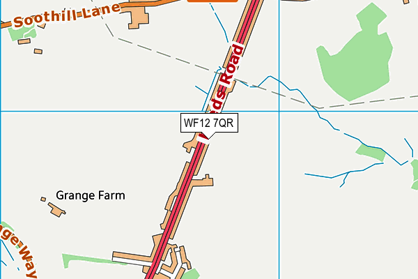 WF12 7QR map - OS VectorMap District (Ordnance Survey) WF12 7QR map - OS VectorMap District (Ordnance Survey)