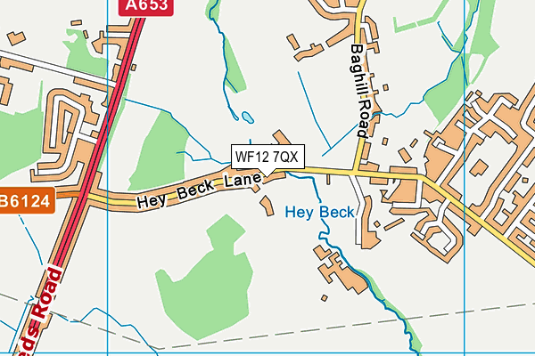 WF12 7QX map - OS VectorMap District (Ordnance Survey) WF12 7QX map - OS VectorMap District (Ordnance Survey)