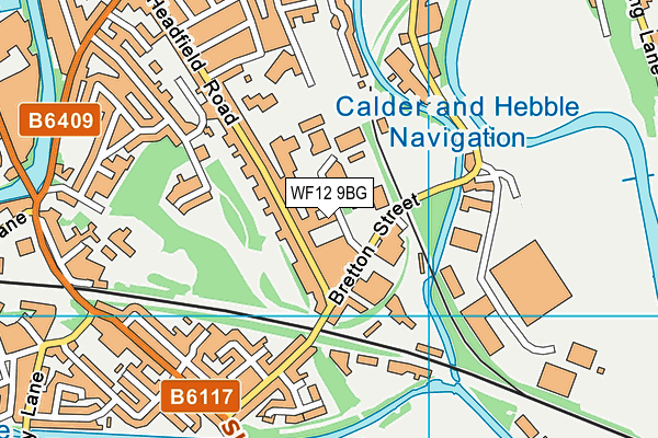 WF12 9BG map - OS VectorMap District (Ordnance Survey) WF12 9BG map - OS VectorMap District (Ordnance Survey)