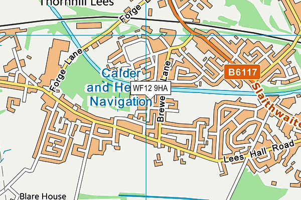 WF12 9HA map - OS VectorMap District (Ordnance Survey) WF12 9HA map - OS VectorMap District (Ordnance Survey)