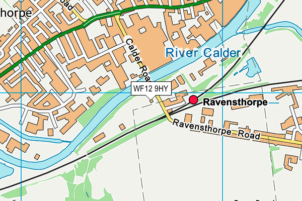 WF12 9HY map - OS VectorMap District (Ordnance Survey) WF12 9HY map - OS VectorMap District (Ordnance Survey)