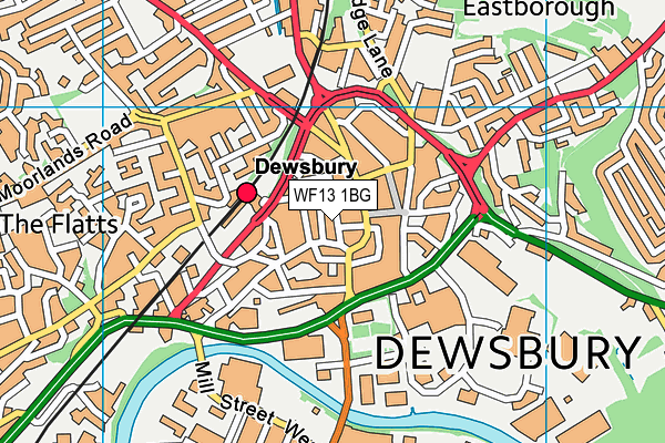 WF13 1BG map - OS VectorMap District (Ordnance Survey) WF13 1BG map - OS VectorMap District (Ordnance Survey)