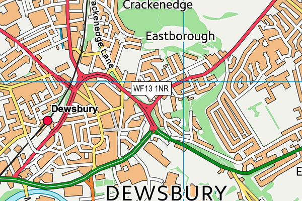 WF13 1NR map - OS VectorMap District (Ordnance Survey) WF13 1NR map - OS VectorMap District (Ordnance Survey)
