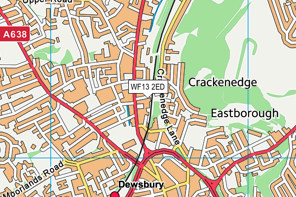 WF13 2ED map - OS VectorMap District (Ordnance Survey) WF13 2ED map - OS VectorMap District (Ordnance Survey)