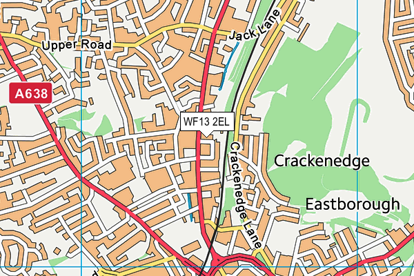 WF13 2EL map - OS VectorMap District (Ordnance Survey) WF13 2EL map - OS VectorMap District (Ordnance Survey)