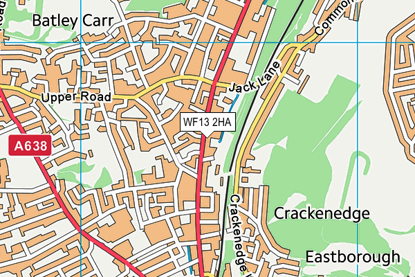 WF13 2HA map - OS VectorMap District (Ordnance Survey) WF13 2HA map - OS VectorMap District (Ordnance Survey)