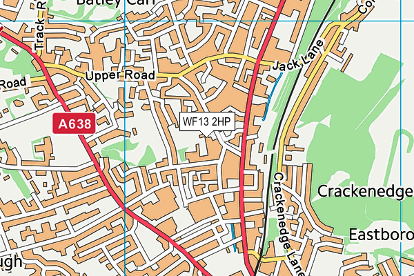 WF13 2HP map - OS VectorMap District (Ordnance Survey) WF13 2HP map - OS VectorMap District (Ordnance Survey)