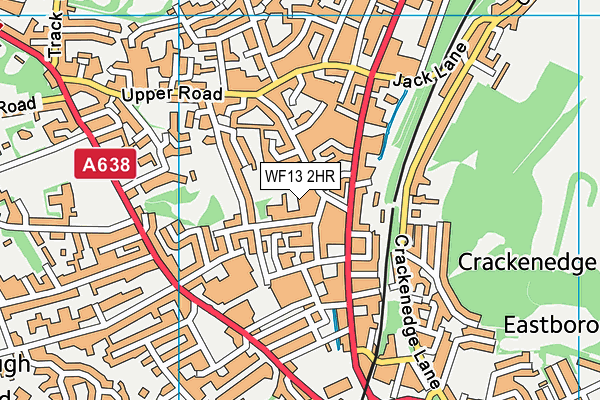 WF13 2HR map - OS VectorMap District (Ordnance Survey) WF13 2HR map - OS VectorMap District (Ordnance Survey)