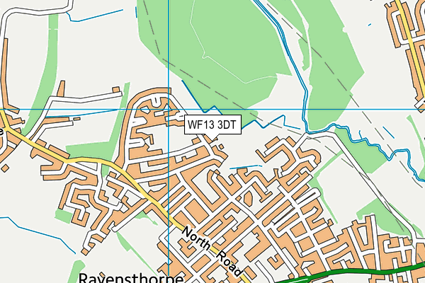WF13 3DT map - OS VectorMap District (Ordnance Survey) WF13 3DT map - OS VectorMap District (Ordnance Survey)