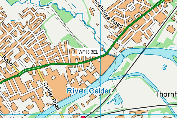 WF13 3EL map - OS VectorMap District (Ordnance Survey) WF13 3EL map - OS VectorMap District (Ordnance Survey)