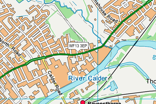 WF13 3EP map - OS VectorMap District (Ordnance Survey) WF13 3EP map - OS VectorMap District (Ordnance Survey)