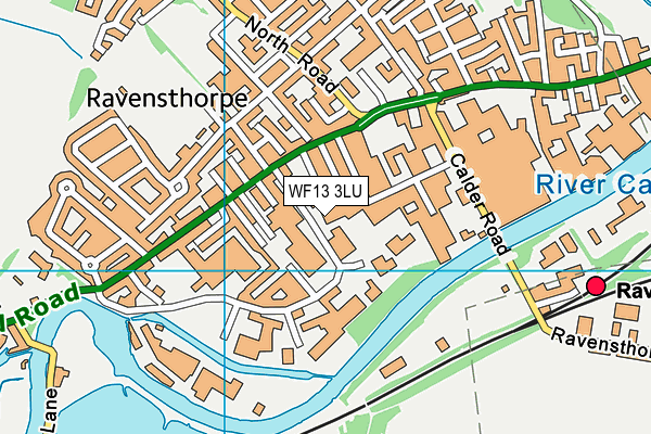 WF13 3LU map - OS VectorMap District (Ordnance Survey) WF13 3LU map - OS VectorMap District (Ordnance Survey)