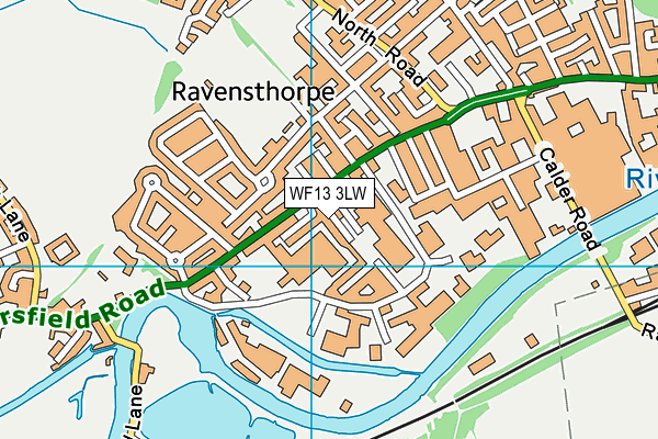 WF13 3LW map - OS VectorMap District (Ordnance Survey) WF13 3LW map - OS VectorMap District (Ordnance Survey)