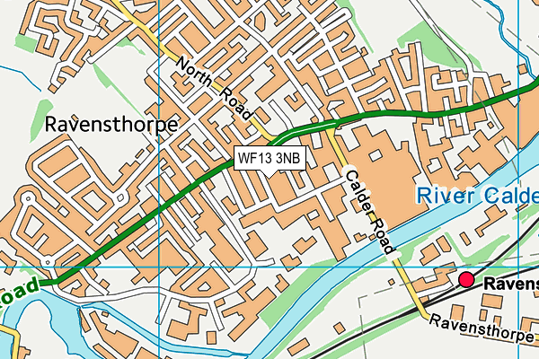 WF13 3NB map - OS VectorMap District (Ordnance Survey) WF13 3NB map - OS VectorMap District (Ordnance Survey)