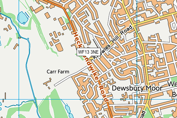 WF13 3NE map - OS VectorMap District (Ordnance Survey) WF13 3NE map - OS VectorMap District (Ordnance Survey)