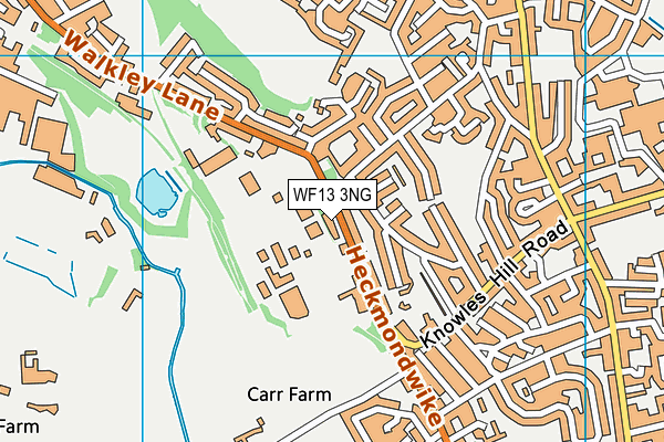 WF13 3NG map - OS VectorMap District (Ordnance Survey) WF13 3NG map - OS VectorMap District (Ordnance Survey)