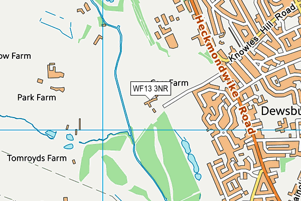 WF13 3NR map - OS VectorMap District (Ordnance Survey) WF13 3NR map - OS VectorMap District (Ordnance Survey)