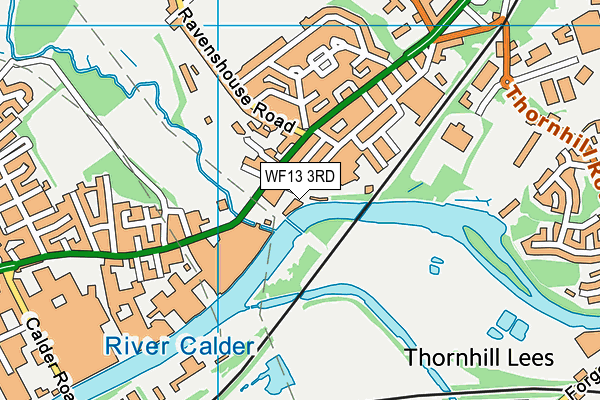 WF13 3RD map - OS VectorMap District (Ordnance Survey) WF13 3RD map - OS VectorMap District (Ordnance Survey)