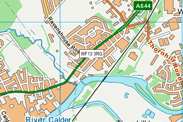 WF13 3RG map - OS VectorMap District (Ordnance Survey) WF13 3RG map - OS VectorMap District (Ordnance Survey)