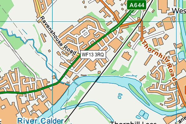 WF13 3RQ map - OS VectorMap District (Ordnance Survey) WF13 3RQ map - OS VectorMap District (Ordnance Survey)