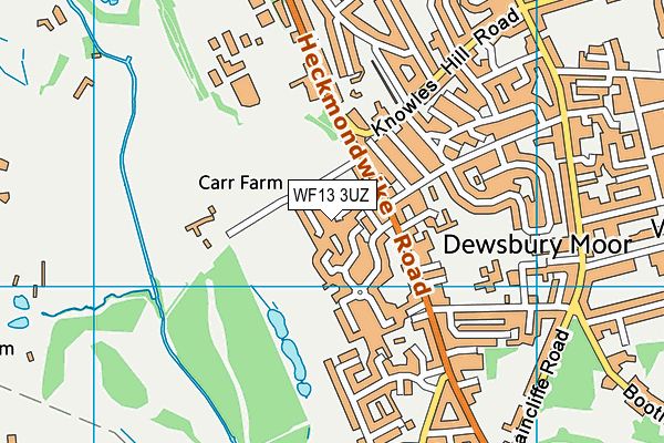 WF13 3UZ map - OS VectorMap District (Ordnance Survey) WF13 3UZ map - OS VectorMap District (Ordnance Survey)