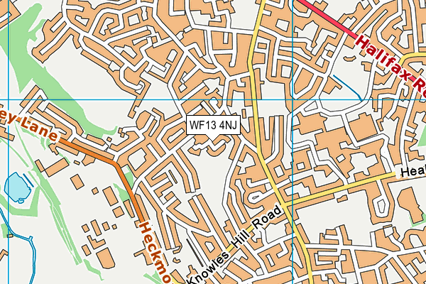 WF13 4NJ map - OS VectorMap District (Ordnance Survey) WF13 4NJ map - OS VectorMap District (Ordnance Survey)