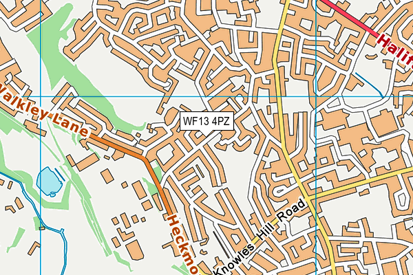 WF13 4PZ map - OS VectorMap District (Ordnance Survey) WF13 4PZ map - OS VectorMap District (Ordnance Survey)