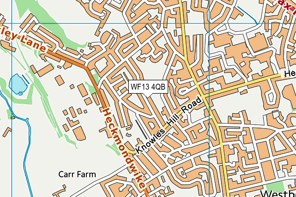WF13 4QB map - OS VectorMap District (Ordnance Survey) WF13 4QB map - OS VectorMap District (Ordnance Survey)