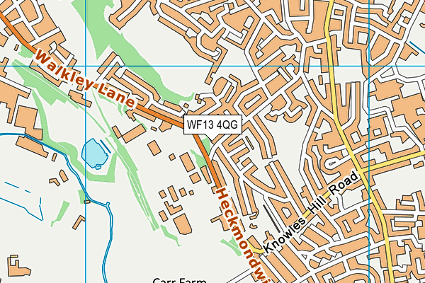 WF13 4QG map - OS VectorMap District (Ordnance Survey) WF13 4QG map - OS VectorMap District (Ordnance Survey)