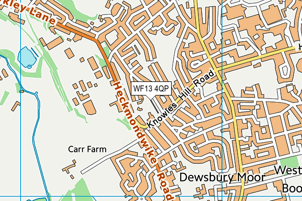 WF13 4QP map - OS VectorMap District (Ordnance Survey) WF13 4QP map - OS VectorMap District (Ordnance Survey)