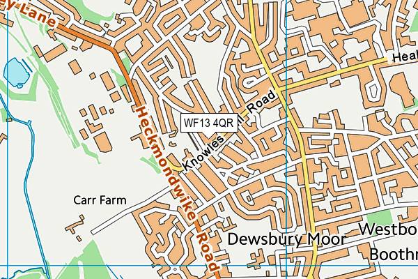 WF13 4QR map - OS VectorMap District (Ordnance Survey) WF13 4QR map - OS VectorMap District (Ordnance Survey)