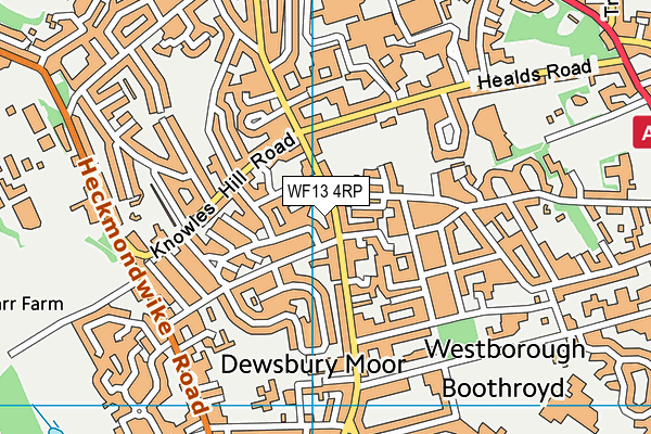 WF13 4RP map - OS VectorMap District (Ordnance Survey) WF13 4RP map - OS VectorMap District (Ordnance Survey)
