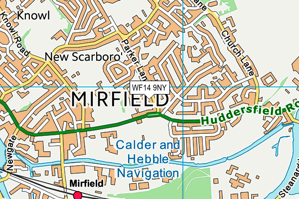 WF14 9NY map - OS VectorMap District (Ordnance Survey) WF14 9NY map - OS VectorMap District (Ordnance Survey)