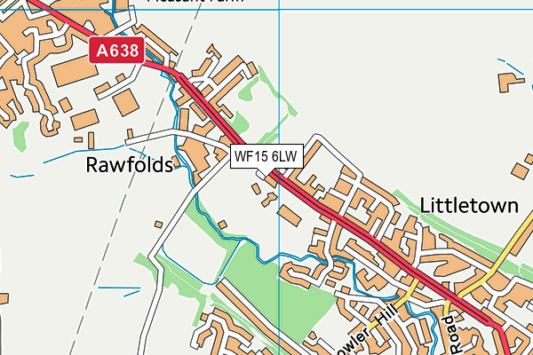WF15 6LW map - OS VectorMap District (Ordnance Survey) WF15 6LW map - OS VectorMap District (Ordnance Survey)