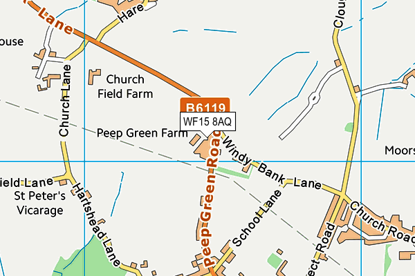 WF15 8AQ map - OS VectorMap District (Ordnance Survey) WF15 8AQ map - OS VectorMap District (Ordnance Survey)