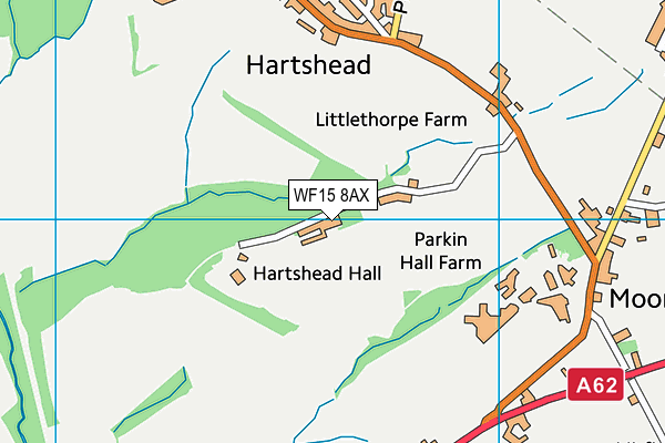 WF15 8AX map - OS VectorMap District (Ordnance Survey) WF15 8AX map - OS VectorMap District (Ordnance Survey)