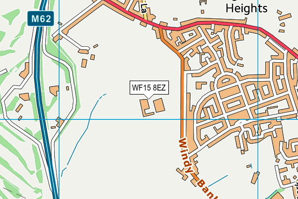 WF15 8EZ map - OS VectorMap District (Ordnance Survey) WF15 8EZ map - OS VectorMap District (Ordnance Survey)