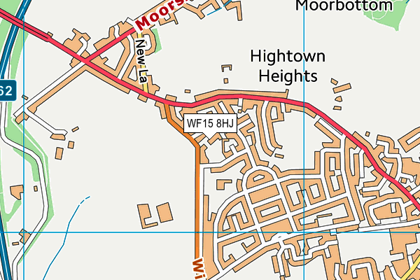 WF15 8HJ map - OS VectorMap District (Ordnance Survey) WF15 8HJ map - OS VectorMap District (Ordnance Survey)