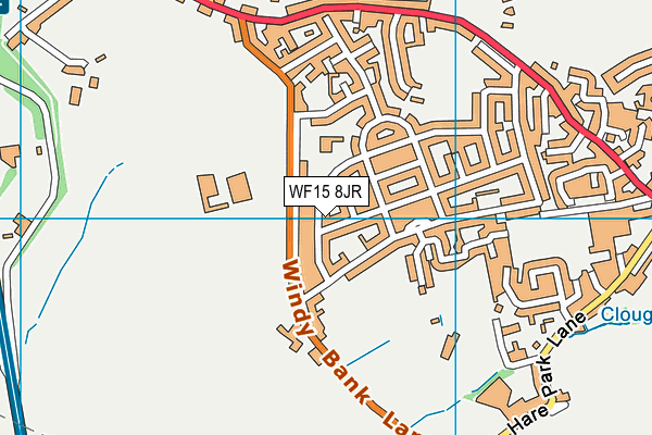 WF15 8JR map - OS VectorMap District (Ordnance Survey) WF15 8JR map - OS VectorMap District (Ordnance Survey)