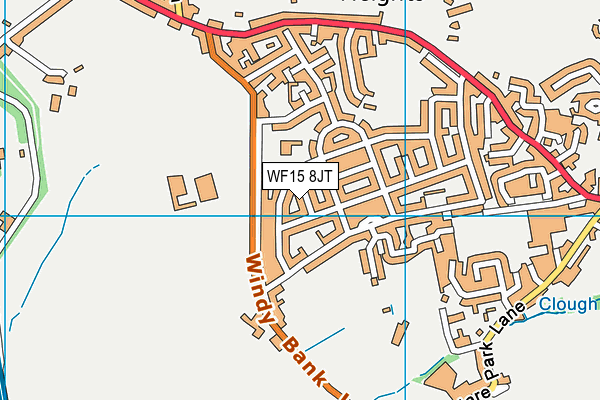 WF15 8JT map - OS VectorMap District (Ordnance Survey) WF15 8JT map - OS VectorMap District (Ordnance Survey)