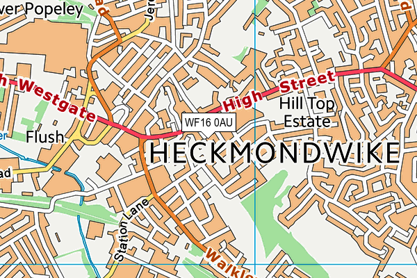 WF16 0AU map - OS VectorMap District (Ordnance Survey) WF16 0AU map - OS VectorMap District (Ordnance Survey)