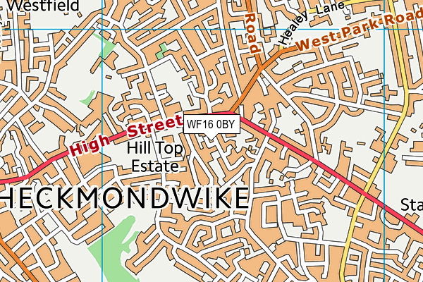 WF16 0BY map - OS VectorMap District (Ordnance Survey) WF16 0BY map - OS VectorMap District (Ordnance Survey)