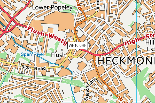 WF16 0HF map - OS VectorMap District (Ordnance Survey) WF16 0HF map - OS VectorMap District (Ordnance Survey)