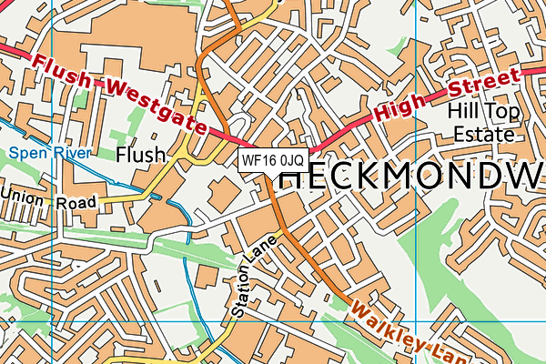 WF16 0JQ map - OS VectorMap District (Ordnance Survey) WF16 0JQ map - OS VectorMap District (Ordnance Survey)