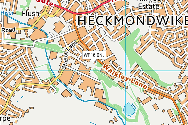 WF16 0NJ map - OS VectorMap District (Ordnance Survey) WF16 0NJ map - OS VectorMap District (Ordnance Survey)
