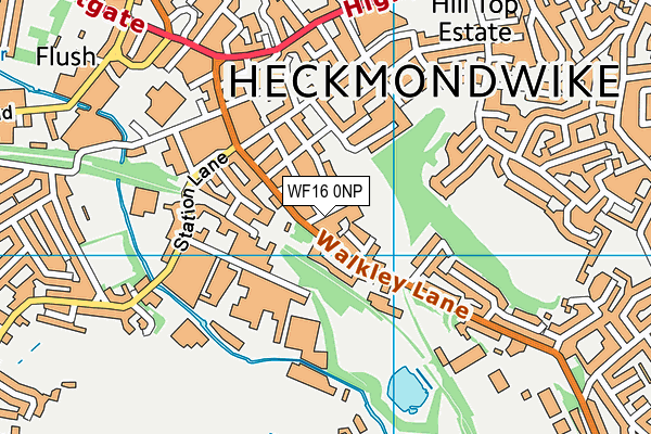 WF16 0NP map - OS VectorMap District (Ordnance Survey) WF16 0NP map - OS VectorMap District (Ordnance Survey)