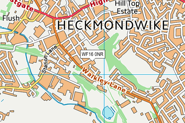WF16 0NR map - OS VectorMap District (Ordnance Survey) WF16 0NR map - OS VectorMap District (Ordnance Survey)