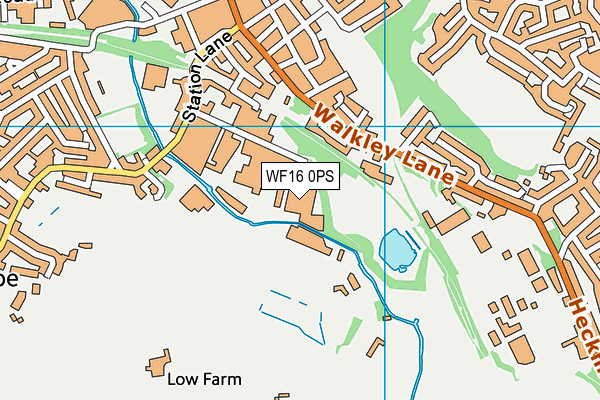 WF16 0PS map - OS VectorMap District (Ordnance Survey) WF16 0PS map - OS VectorMap District (Ordnance Survey)