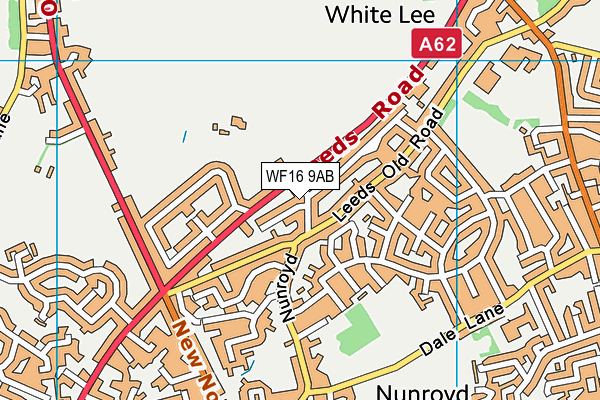WF16 9AB map - OS VectorMap District (Ordnance Survey) WF16 9AB map - OS VectorMap District (Ordnance Survey)
